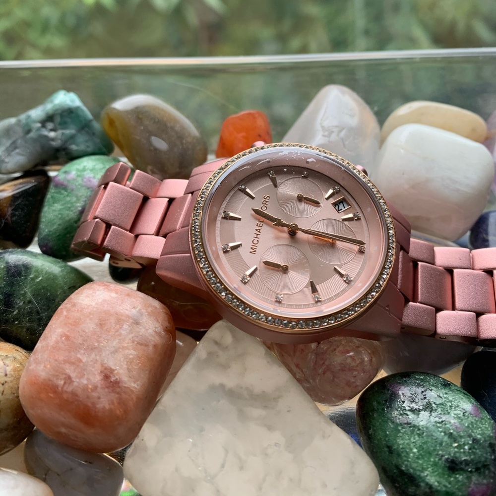 Michael Kors Aluninum Pink Toned Women’s Watch